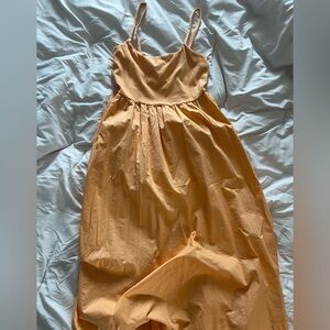 Apricot Spaghetti-Strap Sundress